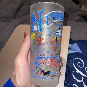 Nantucket Themed Frosted Glass Cat Studio